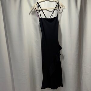 Windsor Black Asymmetrical Dress